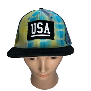 Stay Official USA United States of America  Hat Cap Tie dye Adjustable Strapback